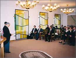 高田村長挨拶の写真